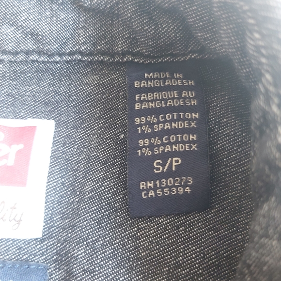 Wrangler Comfort Flex Charcoal Denim Button Up - Picture 7 of 12